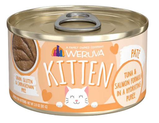 Weruva Kitten  Tuna & Salmon Formula in a Hydrating Purée, 3oz canned cat food