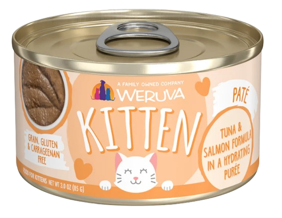 Weruva Kitten  Tuna & Salmon Formula in a Hydrating Purée, 3oz canned cat food