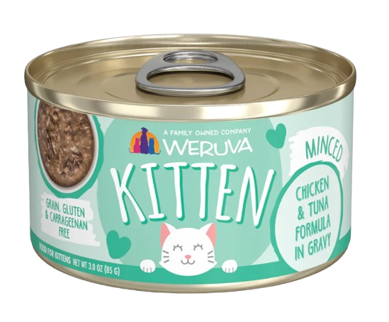 Weruva Kitten  Chicken & Tuna Formula in Gravy, 3oz canned cat food