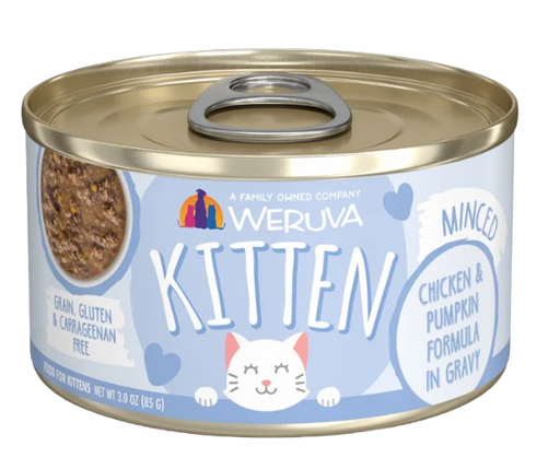 Weruva Kitten  Chicken & Pumpkin Formula in Gravy, 3oz canned cat food