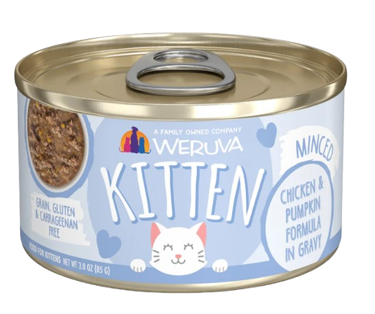 Weruva Kitten  Chicken & Pumpkin Formula in Gravy, 3oz canned cat food