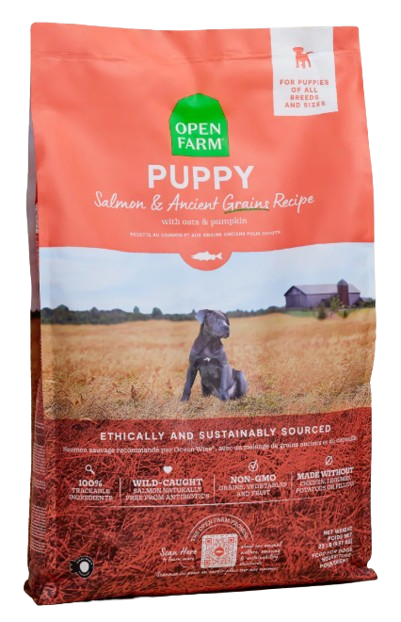 Open Farm Salmon & Ancient Grains Puppy Kibble, 4lbs