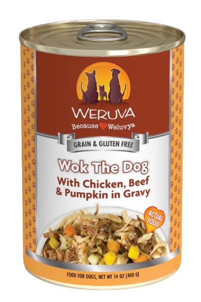 Weruva Classic Dog  Wok The Dog Chicken, Beef & Pumpkin in Gravy Canned Dog Food