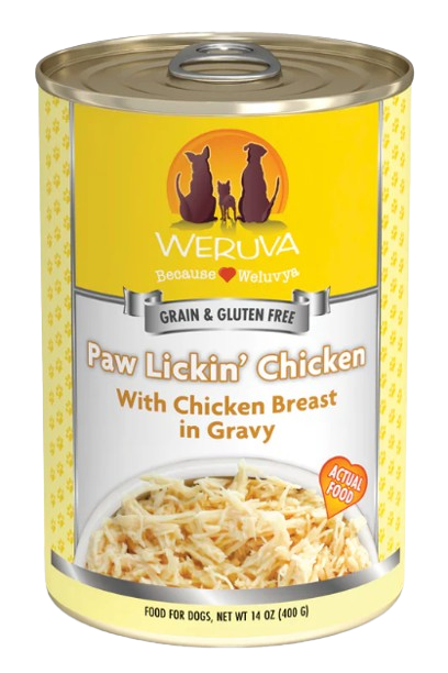 Weruva Classic Dog  Paw Lickin' Chicken Chicken Breast in Gravy 14oz Canned Dog Food