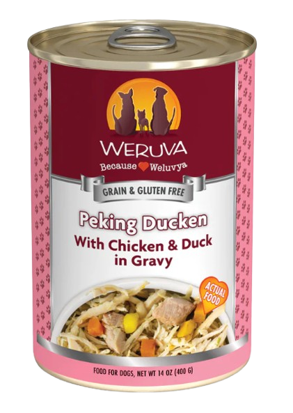 Weruva Classic Dog  Peking Ducken Chicken & Duck in Gravy 14oz Canned Dog Food