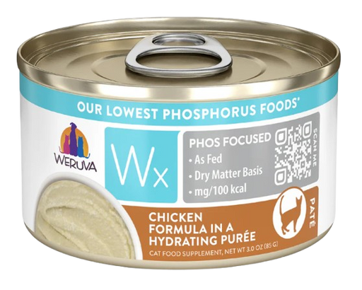 Weruva Wx Phos Focused  Chicken Formula in a Hydrating Purée 3oz Canned Cat Food