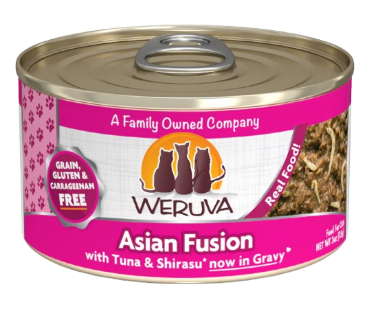 Weruva Classic Cat  Asian Fusion Tuna & Shirasu in Gravy 5.5oz Canned Cat Food
