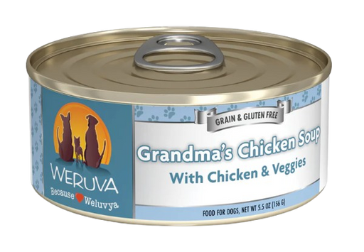 Weruva Classic Dog  Grandma's Chicken Soup Chicken & Veggies 5.5oz Canned Dog Food