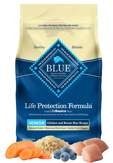 Blue Buffalo Life Protection Natural Chicken & Brown Rice Recipe Senior Dry Dog Food
