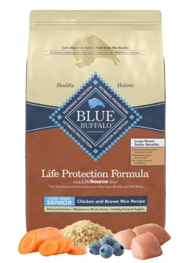 Blue Buffalo Life Protection Chicken & Brown Rice Recipe Large Breed Senior Dry Dog Food