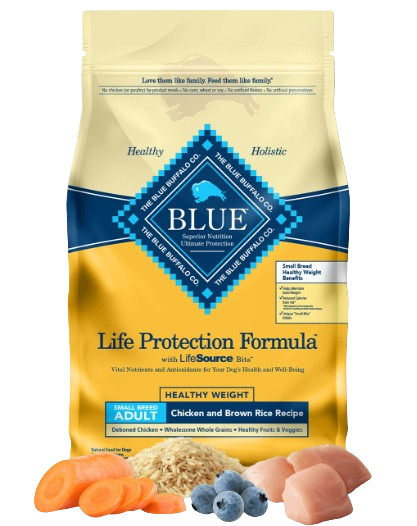 Blue Buffalo Life Protection Formula Healthy Weight Chicken and Brown Rice Recipe for Small Breeds Dry Dog Food, 6lb