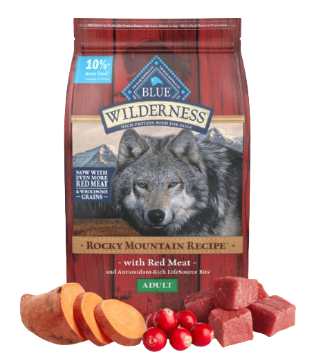 Blue Buffalo Wilderness Rocky Mountain Grain Free Red Meat High Protein Recipe Adult Dry Dog Food