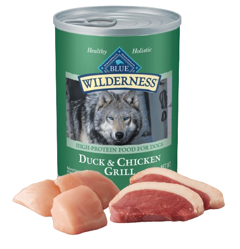 Blue Buffalo Wilderness Grain Free Duck and Chicken Grill Canned Dog Food