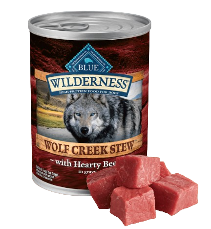 Blue Buffalo Wilderness Wolf Creek Stew Canned Dog Food, 12.5oz