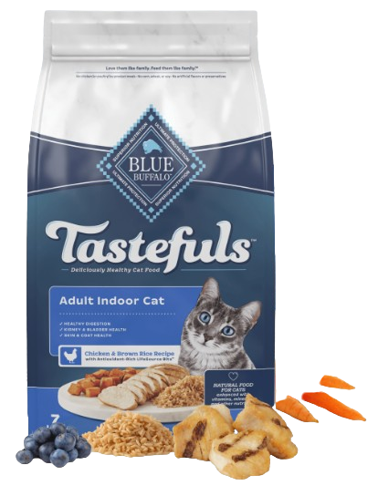 Blue Buffalo Tastefuls Indoor Health Natural Chicken & Brown Rice Adult Dry Cat Food