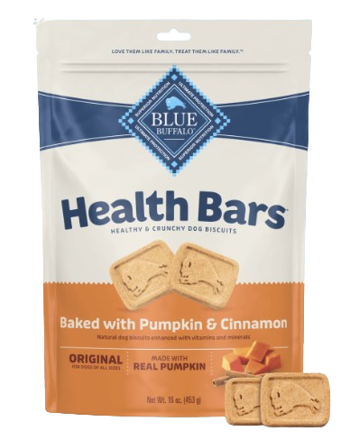 Blue Health Bars Baked With Pumpkin & Cinnamon Dog Treats