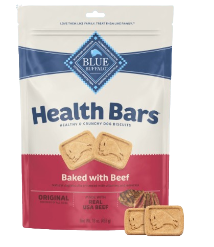 Blue Health Bars Baked With Real Beef Dog Treats, 16oz