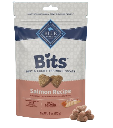 Blue Buffalo Bits Savory Salmon Natural Soft-Moist Training Dog Treats