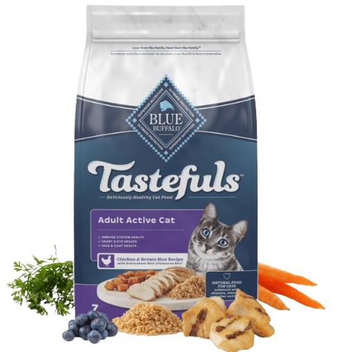 Blue Buffalo Tastefuls Active Adult Chicken and Brown Rice Recipe Dry Cat Food
