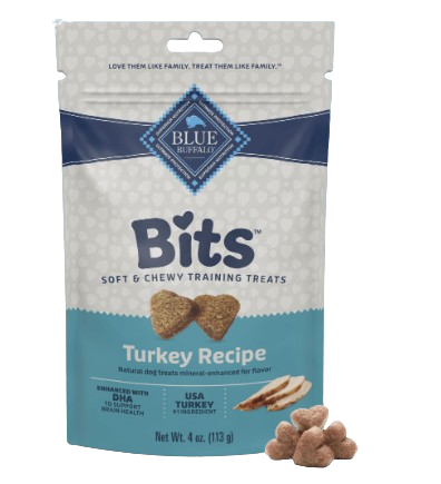 Blue Buffalo Bits Tempting Turkey Natural Soft-Moist Training Treats
