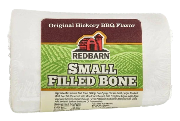 Redbarn Filled Bone Hickory BBQ Flavor, Small Single