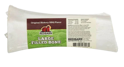 Redbarn Filled Bone Hickory BBQ Flavor, Large Single