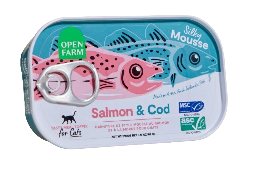 Open Farm Salmon & Cod Topper for Cats, 3.17oz