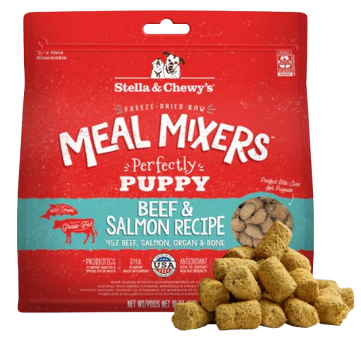 Stella & Chewy's Perfectly Puppy Beef & Salmon Meal Mixers for Puppies, 18oz
