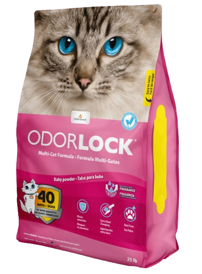 OdorLock® Ultra Premium Clay Litter with Baby Powder Scent