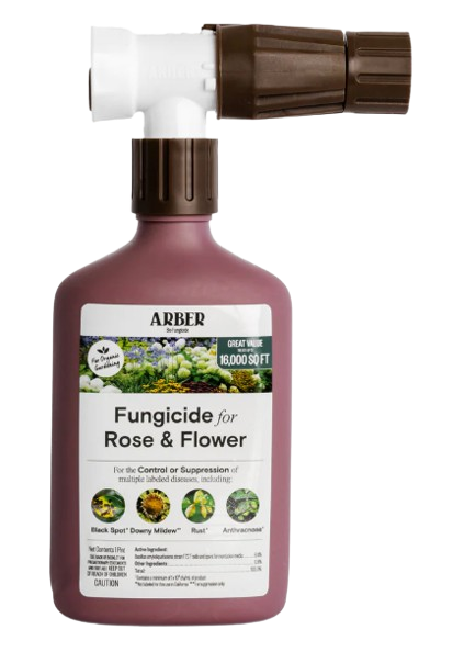 Arber Organic Fungicide for Rose & Flower, 16oz Ready-To-Spray Hose End