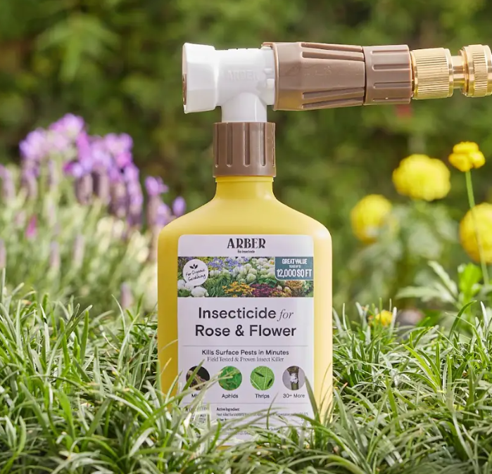 Arber Organic Insecticide for Rose & Flower, 16oz Ready-To-Spray Hose End