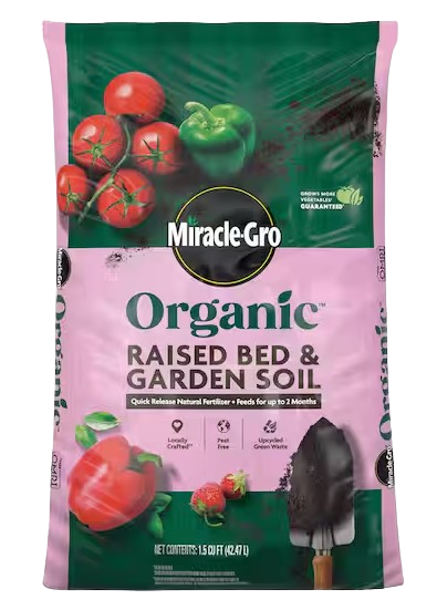 Miracle-Gro Organic Raised Bed and Garden Soil 1.5 cu. ft.