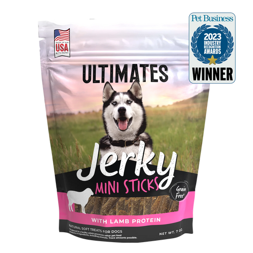 Ultimates Grain Free Jerky Lamb Mini Sticks Dog Treats, 7oz