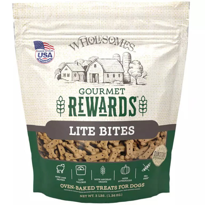 Wholesomes Gourmet Rewards Lite Bites for Dogs, 3lbs