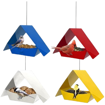 Fly Thru Feeder - 8oz Capacity - 13in L x 20.25in W x 7.25in H - Multi Colored