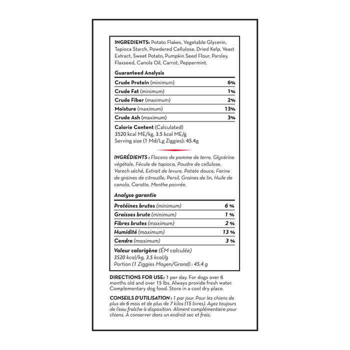 KONG Ziggies 2.0 Adult Dog Treats, 8oz