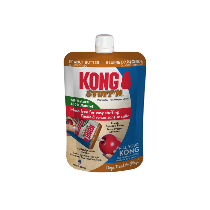 KONG Stuff’N All Natural Peanut Butter for Dogs, 6oz
