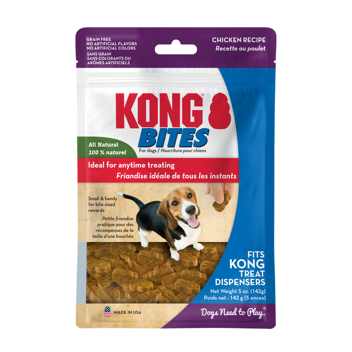 KONG Bites Dog Treats, Chicken, 5oz