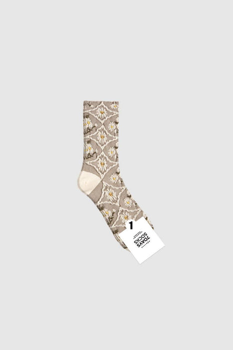 Women's Crew Mori Fleur Flower Socks: W-L-323-3