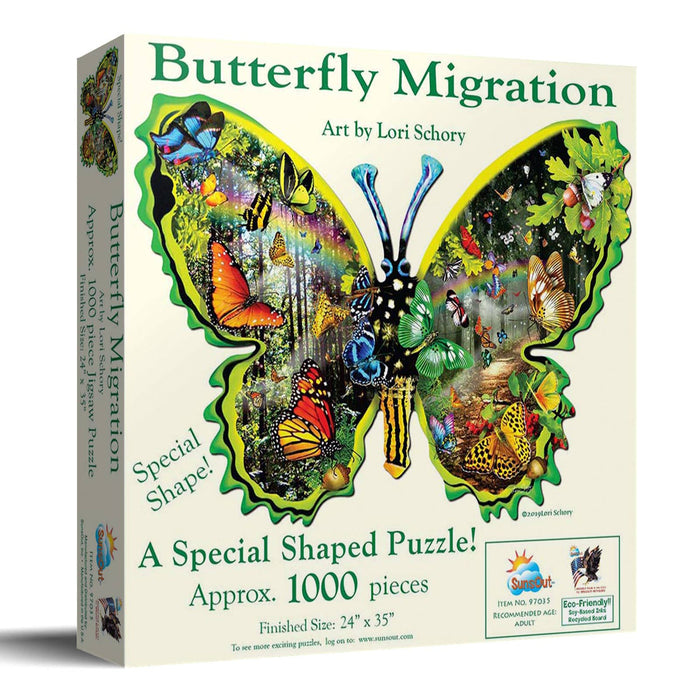 0297 Butterfly Migration SHAPED Puzzle