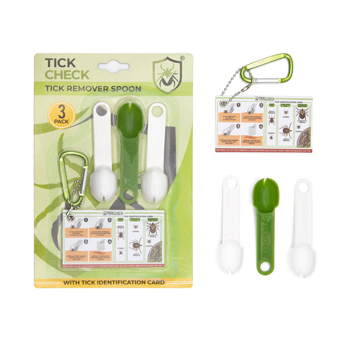 TickCheck Tick Remover Spoon 3 Pack- 12pc Hang Strip Display