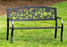 Wildflower Cast Iron Garden Bench