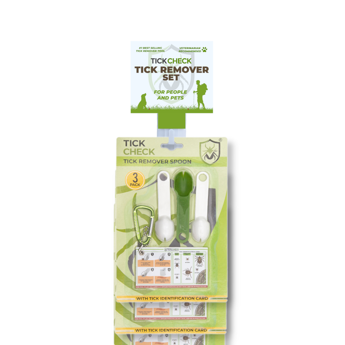 TickCheck Tick Remover Spoon 3 Pack- 12pc Hang Strip Display
