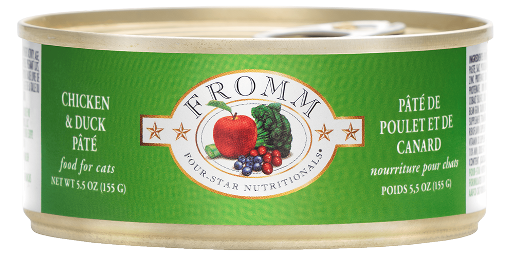 Fromm Four Star Chicken & Duck Pate Canned Cat Food, 3oz