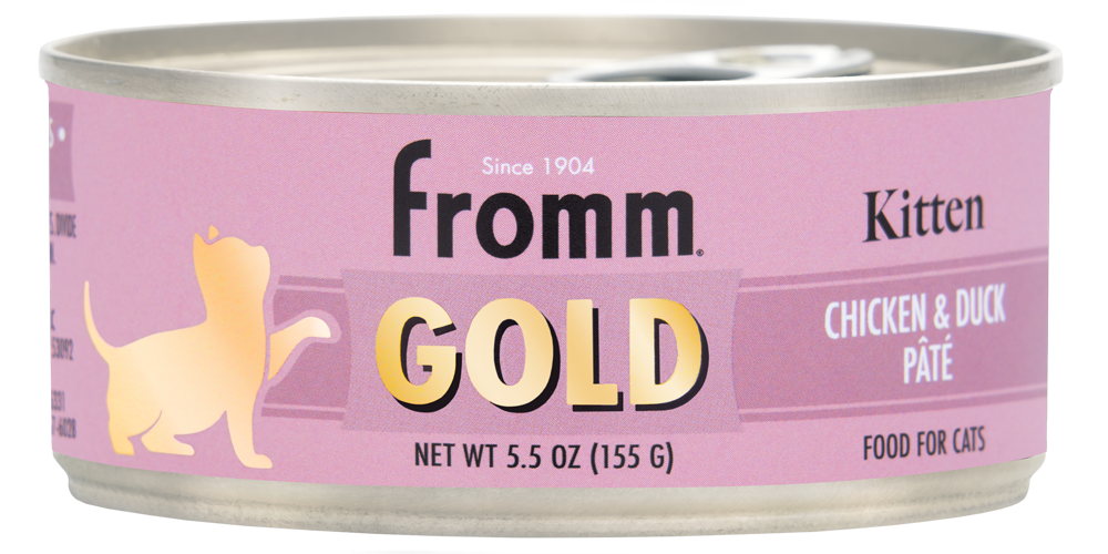 Fromm Gold Kitten Chicken & Duck Pate Canned Cat Food, 5.5oz