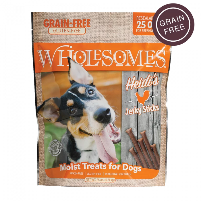 Wholesomes Heidi’s Grain Free Jerky Sticks, Chicken 25oz