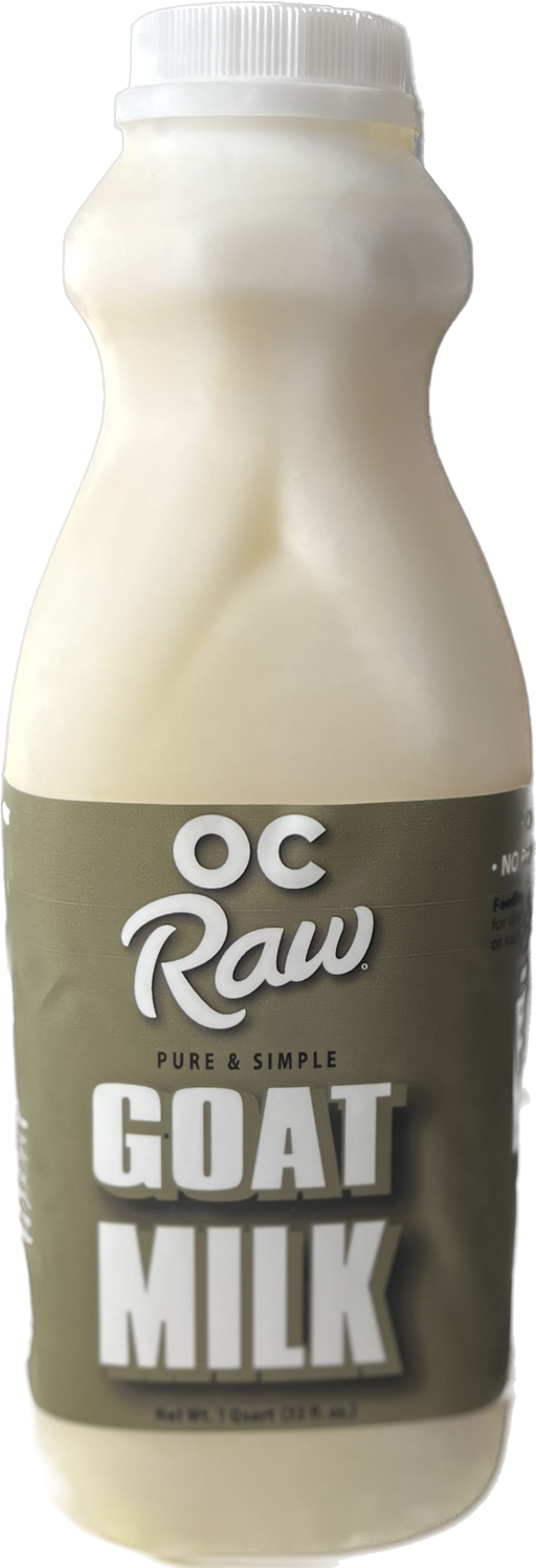OC Raw Pure & Simple Goat Milk for Dogs, 1qt (32oz)