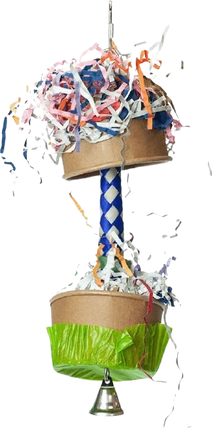 Foraging Cupcake Bird Toy