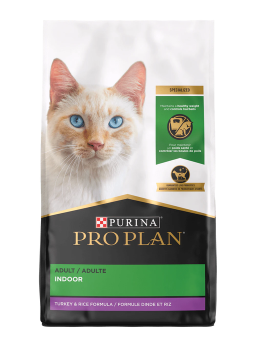 Purina Pro Plan Adult Indoor Turkey and Rice Formula Dry Cat Food