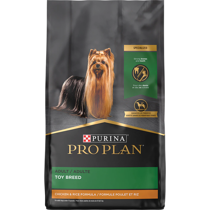 Purina Pro Plan Adult Toy Breed Chicken & Rice Formula Dog Food, 5lb